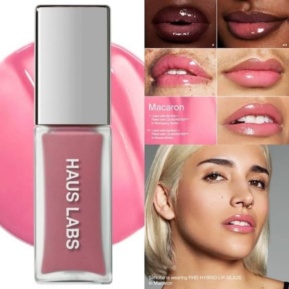 Haus Labs By Lady Gaga Macaron PH Hybrid Lipgloss- Cool Toned Milky Baby Pink
